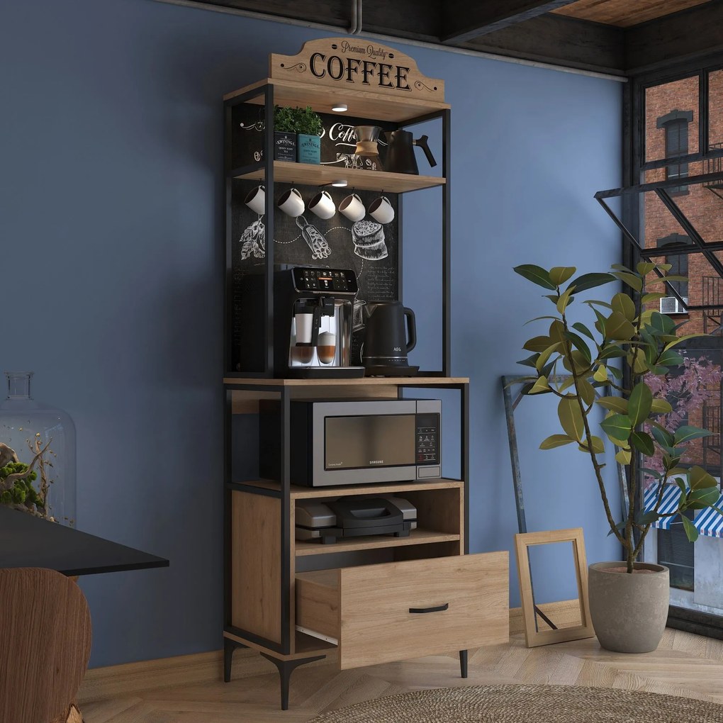 Многофункционален шкаф JE154, цвят Орех