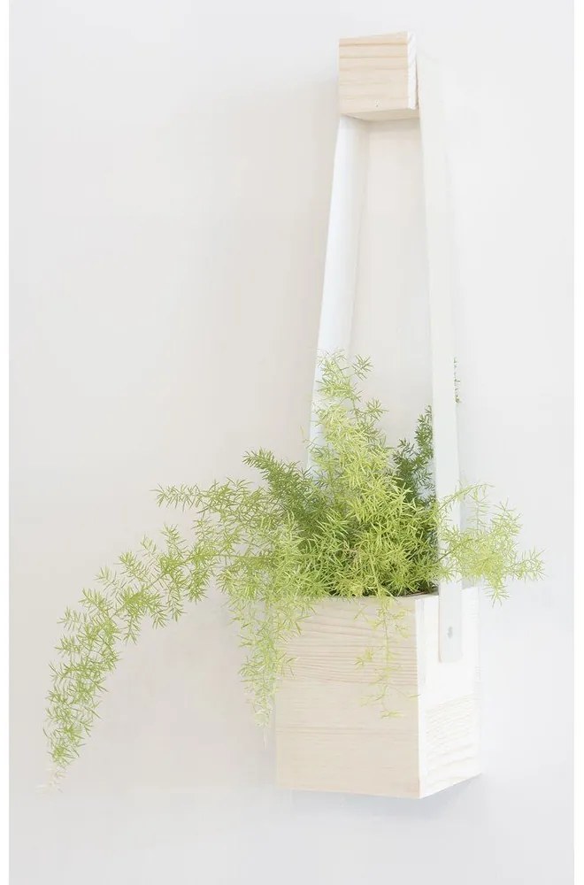 Саксия от бяла ела Colgantes, 17 x 62 cm - Surdic
