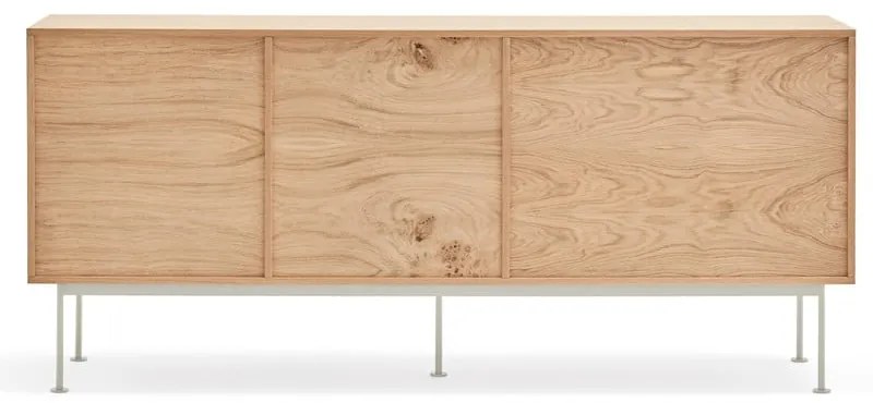 Кремавобял скрин с дъбов фурнир , ширина 180 см Yoko - Teulat