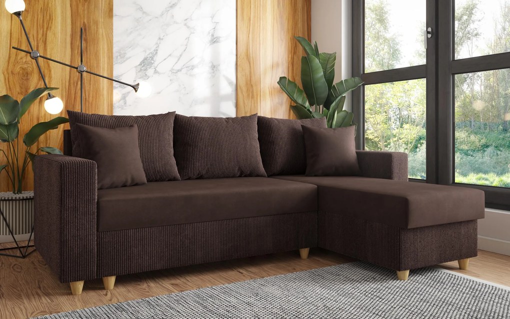 Разтегателен ъглов диван Финикс