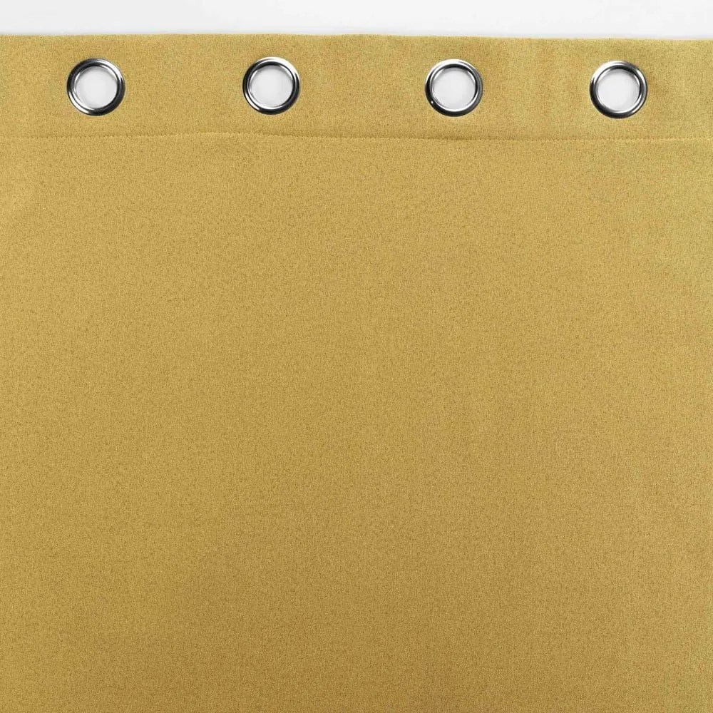 Жълта звукоизолираща завеса 140x260 cm Jupiter – douceur d'intérieur