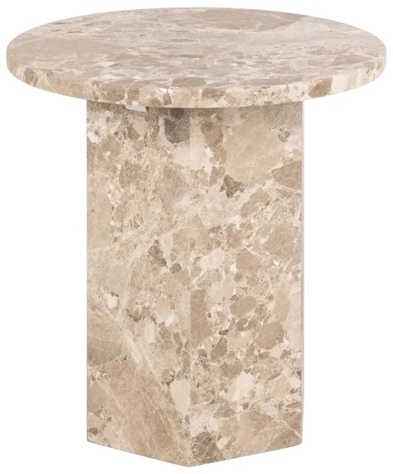 Мраморна кръгла странична масичка ø 50 cm Naxos – Actona