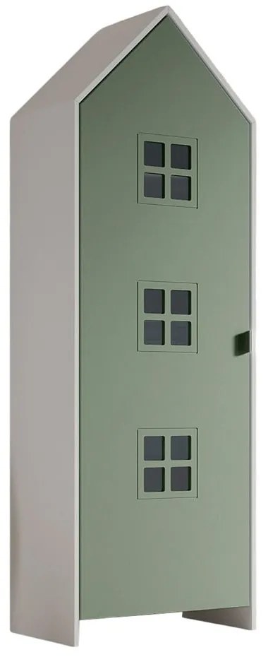 Бял/зелен детски гардероб 58x172x37 cm Casami Bruges – Vipack