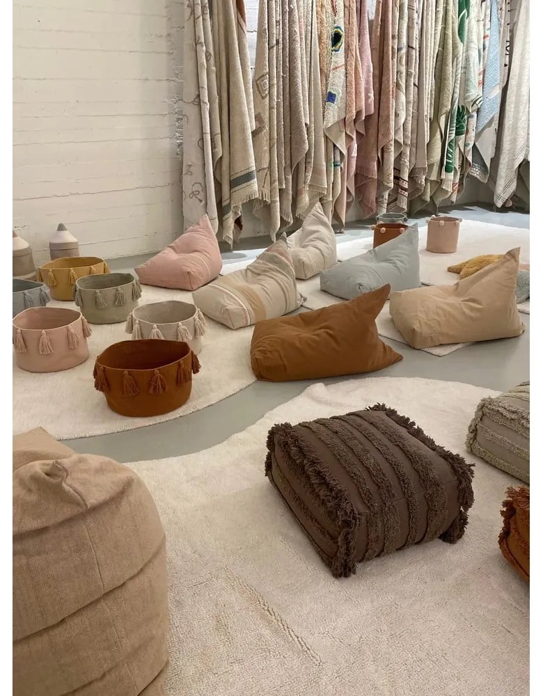 Бежов детски пуф Cleo Natural – Lorena Canals