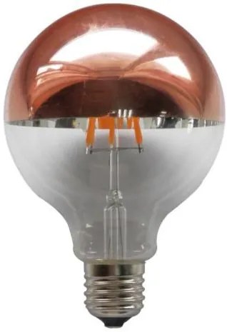 Лампа LED Filament E27 Globe 6W 2700K Dimmable Rose Gold G95