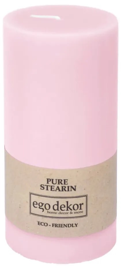 Розова приятелска свещ, време на горене 50 ч. Eco - Eco candles by Ego dekor