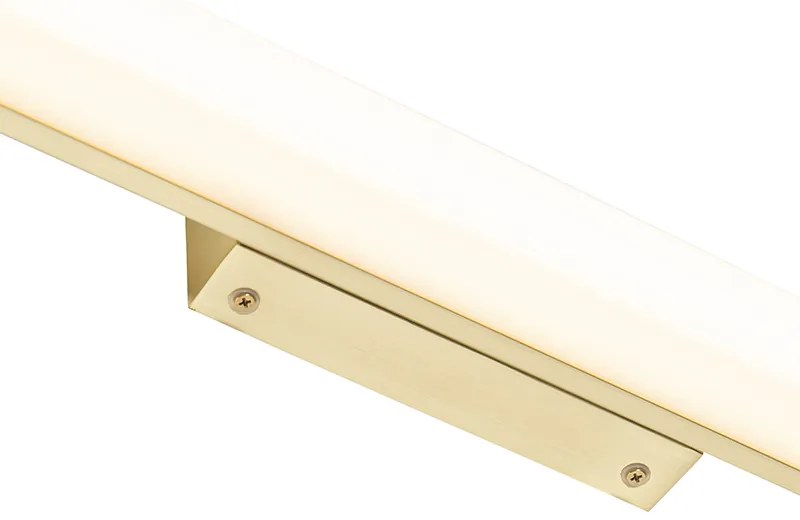 Стенна лампа за баня месинг 62 см с LED IP44 - Cascada