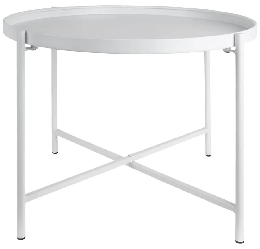 Бяла метална кръгла масичка за кафе ø 50 cm Meseta – Leitmotiv