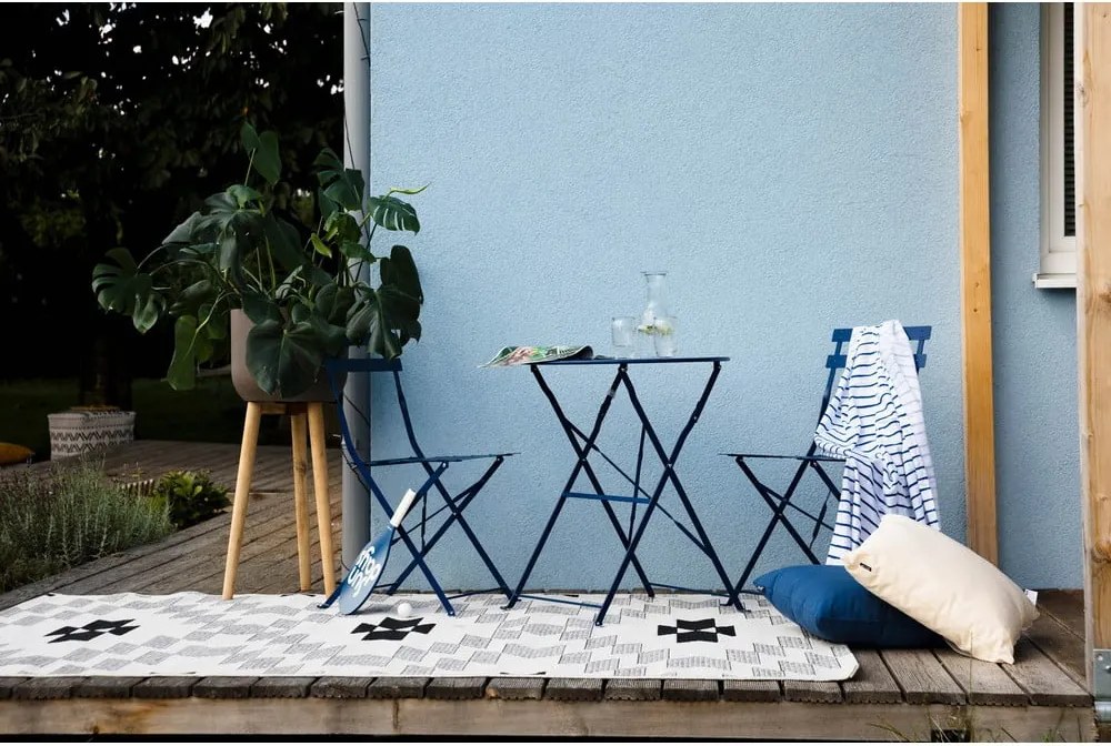 Тъмносин комплект градински мебели Retro - Bonami Essentials