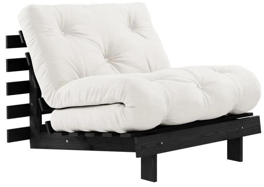 Кремаво кресло Roots Black Night – Karup Design