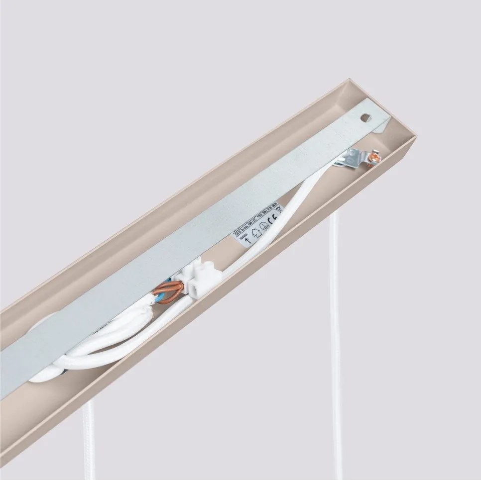 Кафяво-сиво метално висящо осветително тяло Gleam – Sollux