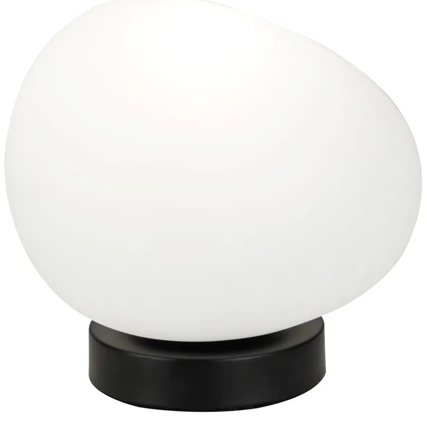 Черно-бяла настолна лампа (височина 19 cm) Stones – Candellux Lighting