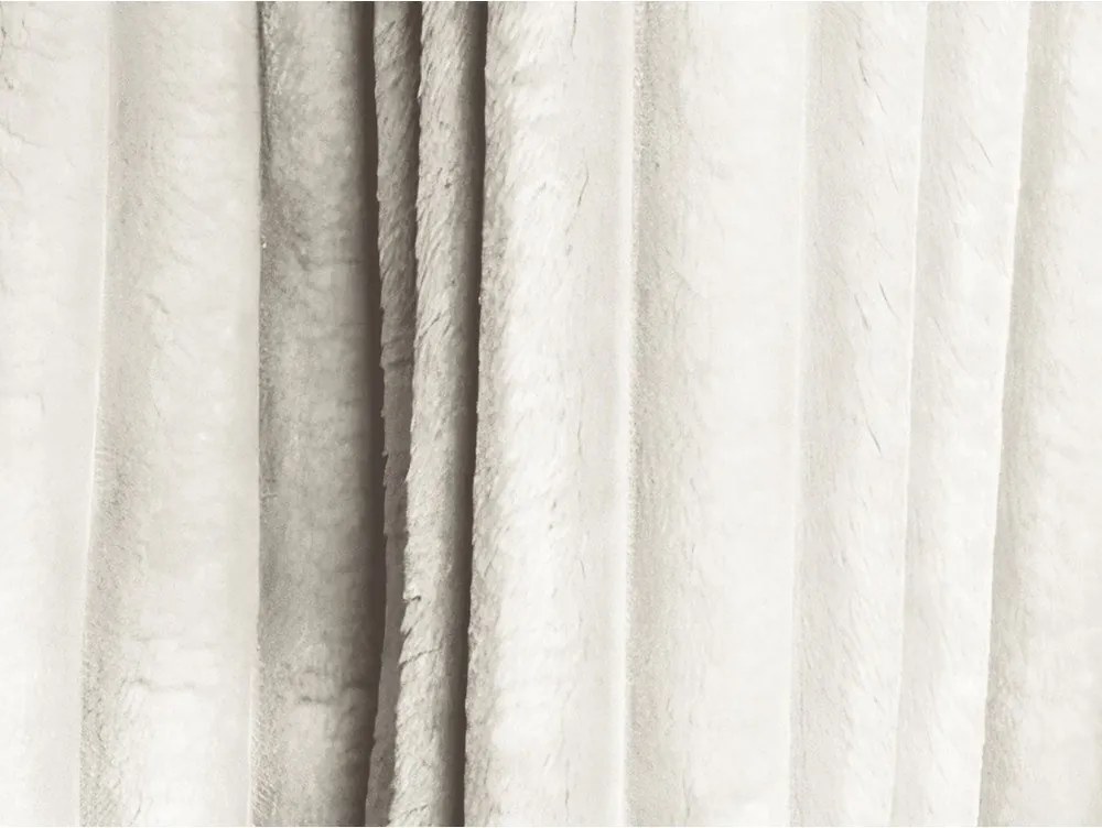 Кремав сгъваем/с място за съхранение диван от рипсено кадифе 252 cm Kona – Makamii