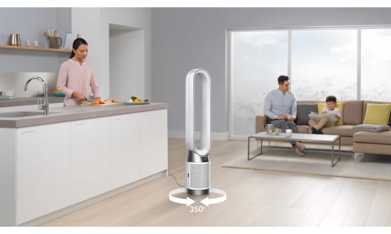 Пречиствател и охладител на въздух Dyson Purifier Cool TP10 Gen1, До 27 м2, 40W, HEPA, Осцилация, 10 скорости, Таймер, Бял