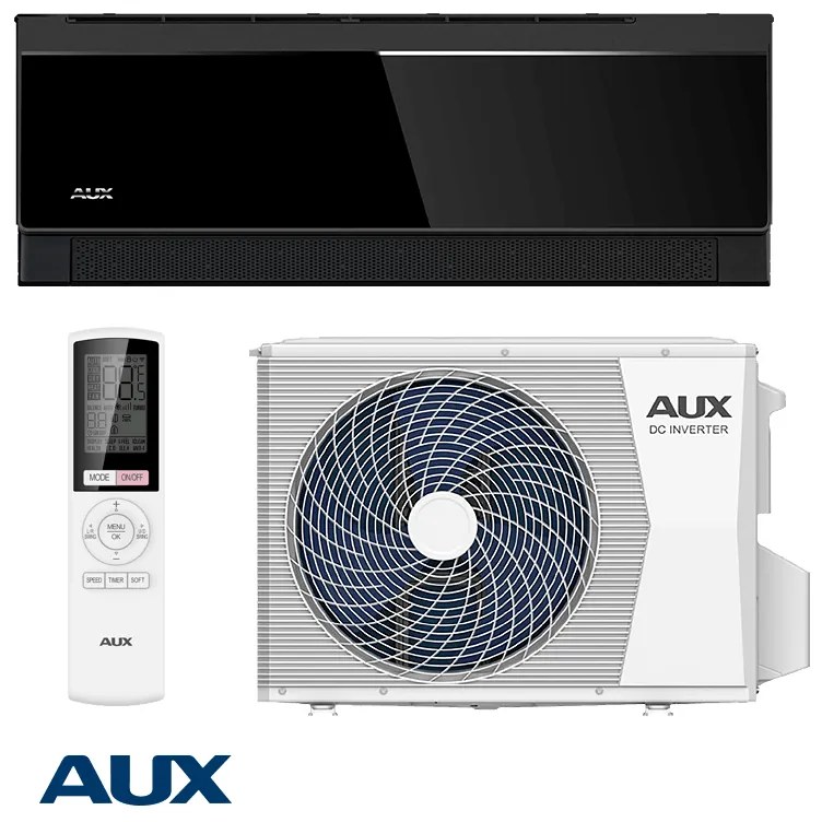Инверторен климатик AUX C Comfort ASW-H24G3A4/CBR3DI-B9, 24000 BTU, 41 м2, A+++, Wi-Fi, R-32, Черен