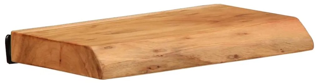 373623 vidaXL Стенни рафтове, 2 бр, 30x20x3,5 см, акациево дърво масив