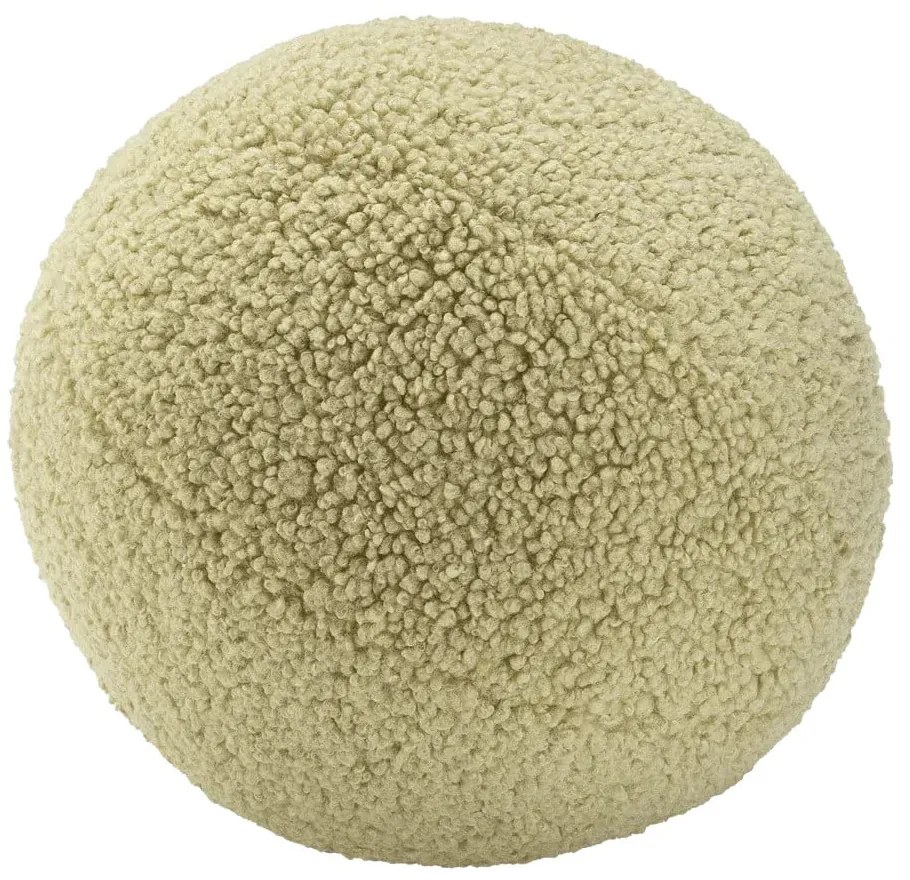 Зелена детска възглавница за диван от букле Ball – Wigiwama