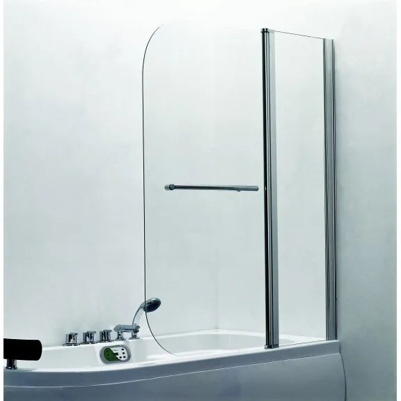Подвижен параван за вана ICS 112CL, 100х140см, 5мм