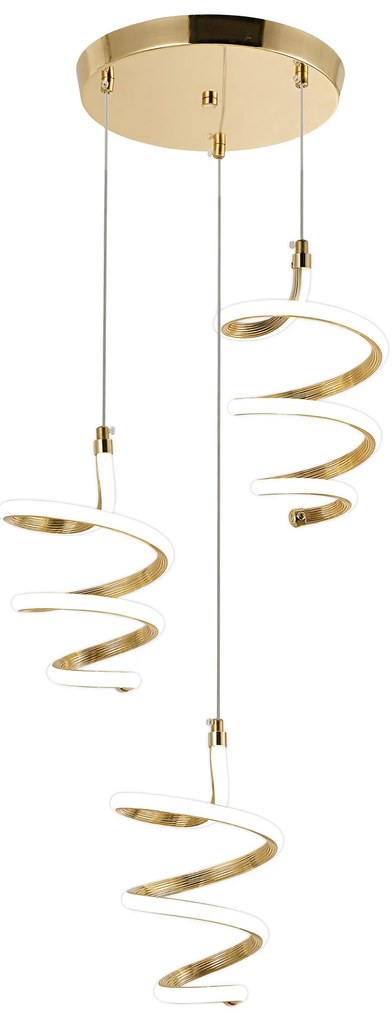 Висяща LED лампа G075-3CPR Gold