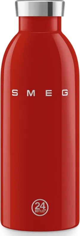 Термо бутилка SMEG Clima 50's Style WBF01RD, 500 мл, Херметично затваряне, Двустенна, Неръждаема стомана 18/8, Червен