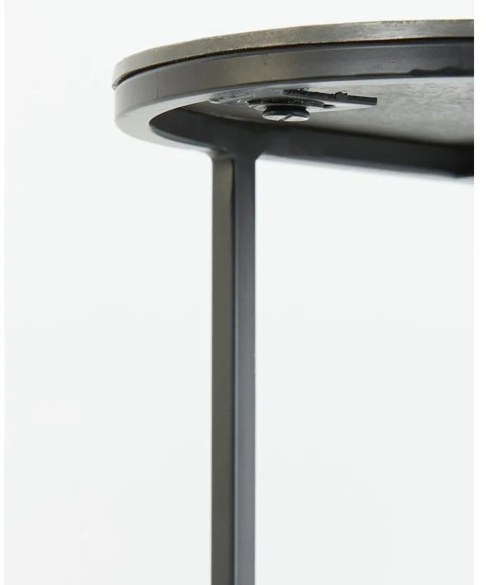 Метални странични масички в комплект от 2 бр. 26x53 cm Bocov – Light &amp; Living