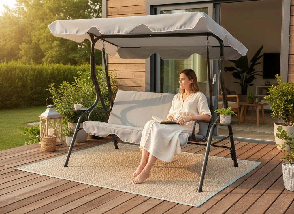 Градинска люлка Baleno-сива