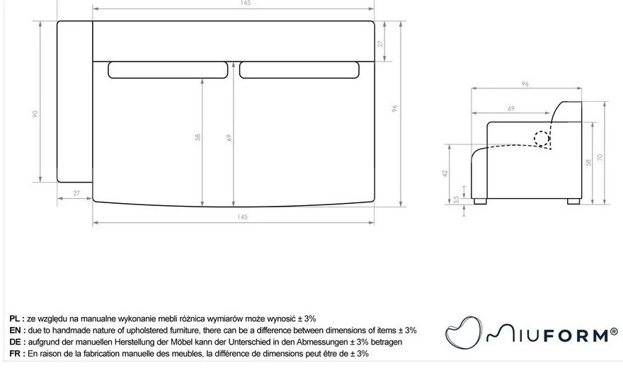Бежов модулен диван (ляв ъгъл) Flex Felix – Miuform