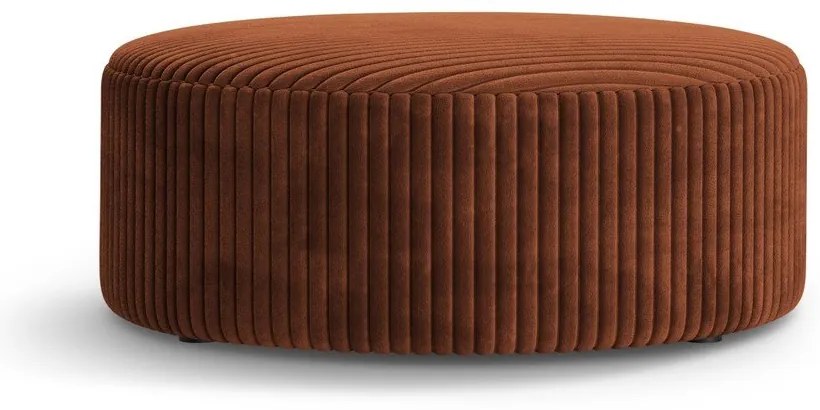 Табуретка от рипсено кадифе в тухлен цвят Dia – Micadoni