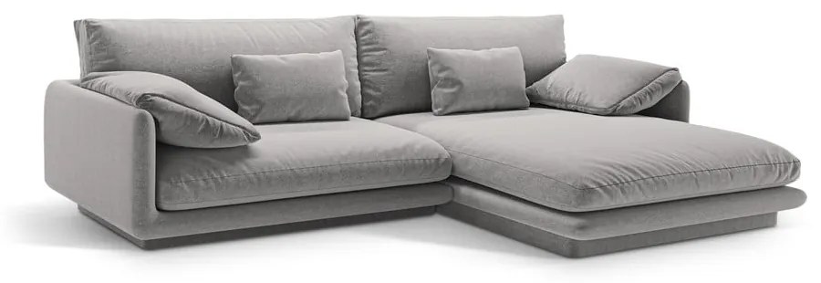 Светлосив ъглов диван (десен ъгъл) Torino – Micadoni Home