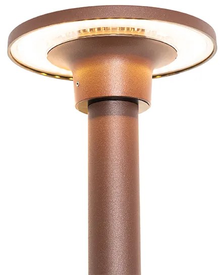 Модерен прожектор на кол ръждиво кафяв с LED IP54 - Skyf