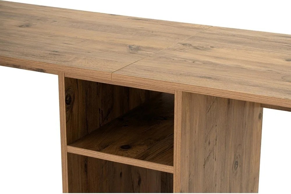Работна маса с боров декор 60x240 cm Twin – Kalune Design