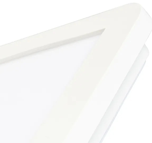 Таванна лампа бяла 30 см с LED 3-степенен димер IP44 - Steve