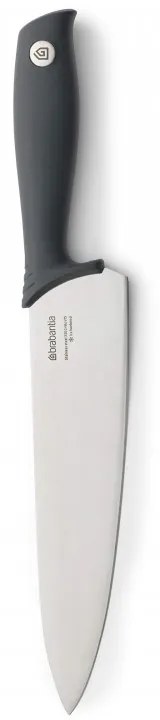 Готварски нож Brabantia Tasty+ 1001163, 20 см, Закалена стомана, Устойчив на надраскване и корозия, Тъмносив