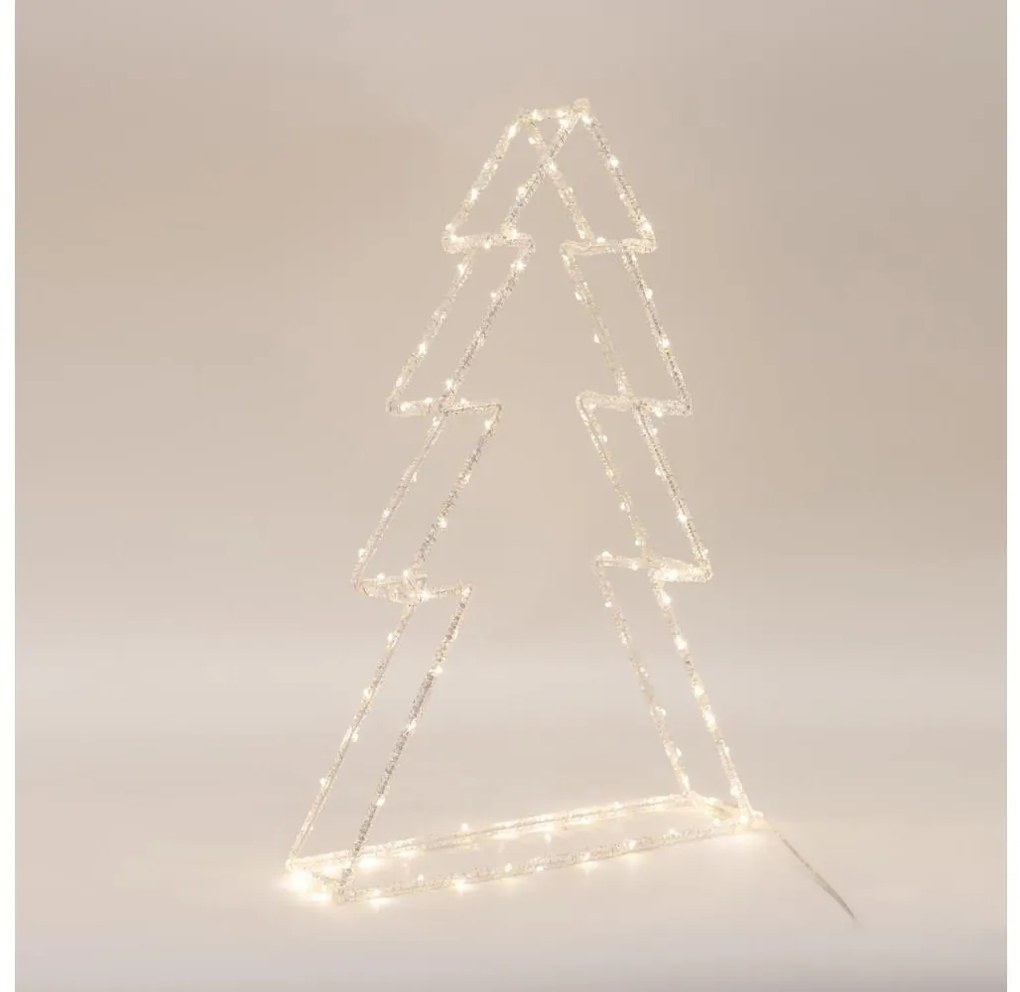 LED външна коледна украса 120xLED/2,1W/230V IP44 топла бяла елхичка