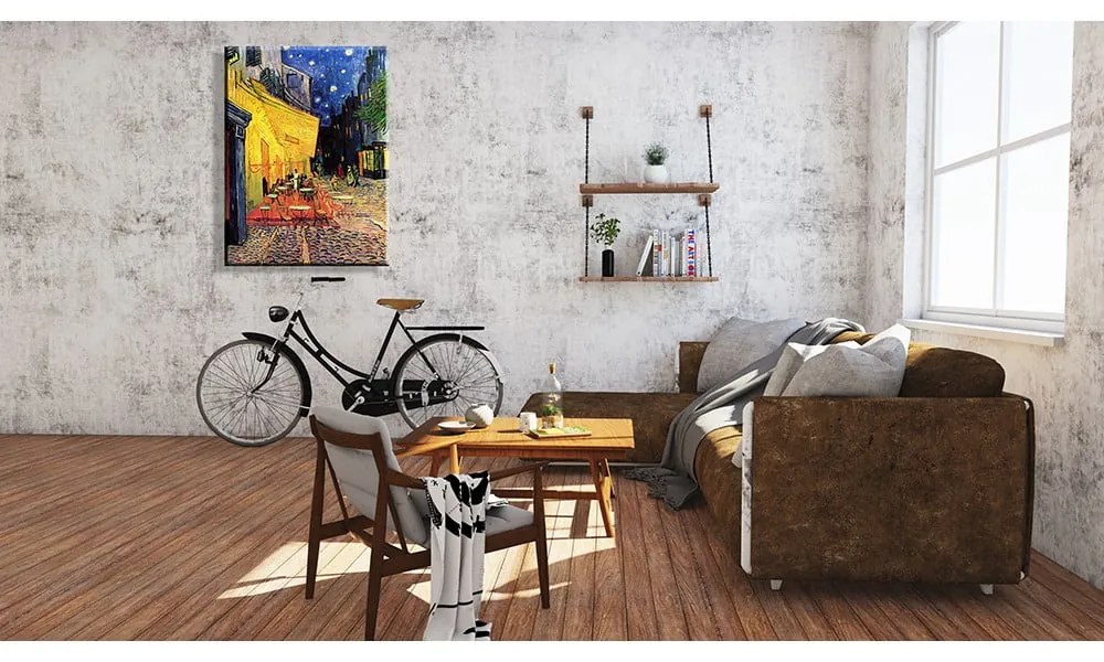 Репродукция на Винсент ван Гог - , 45 x 60 cm Cafe Terrace - Fedkolor
