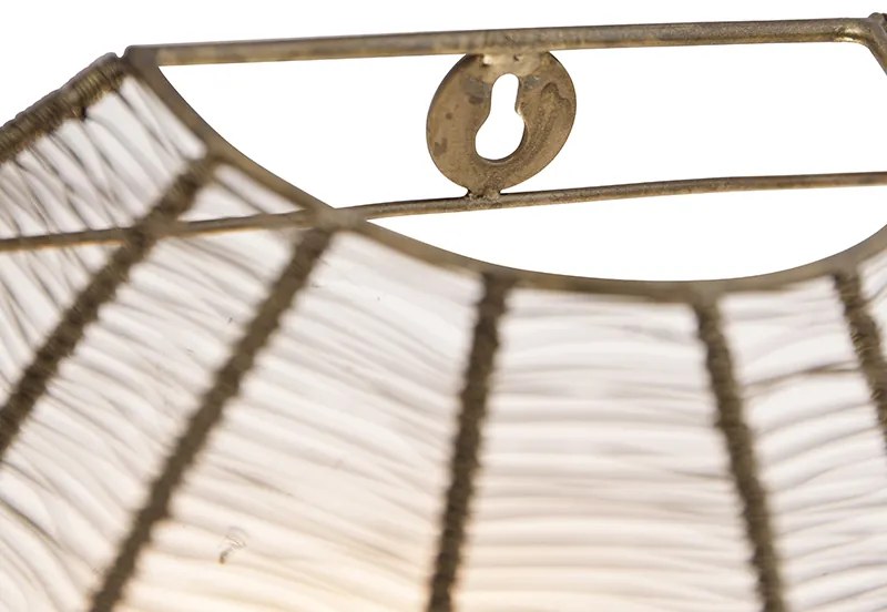 Индустриален стенен аплик бронз с черен - Dong