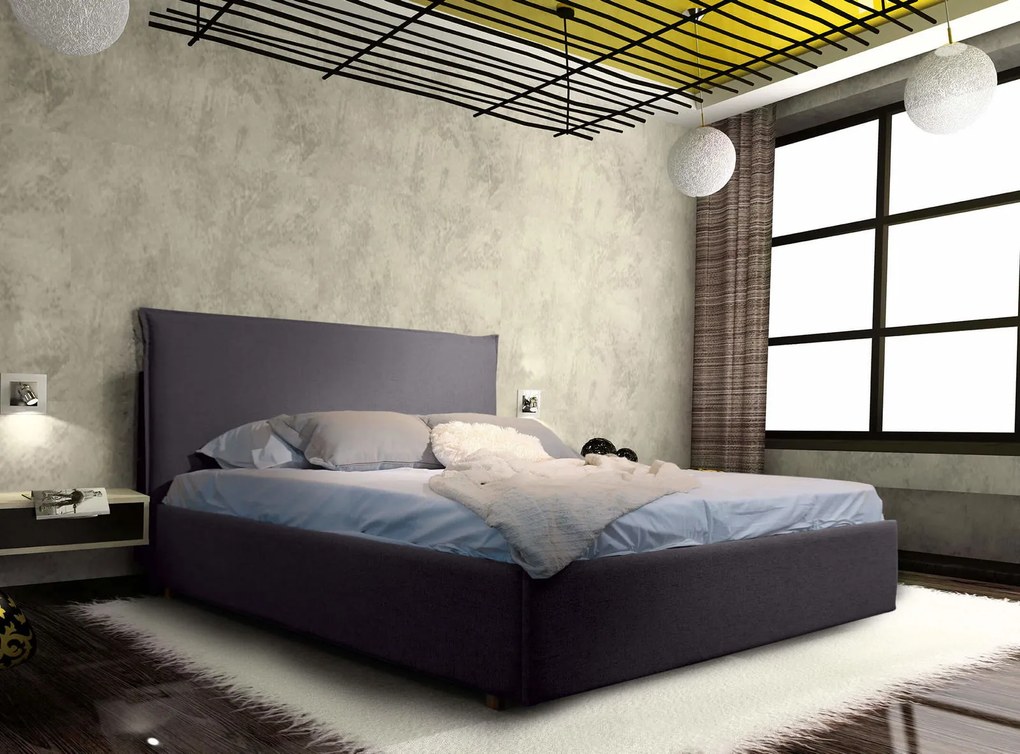 Тапицирано легло Harmony-Anthraki-110 x 200-Με μηχανισμό ανύψωσης