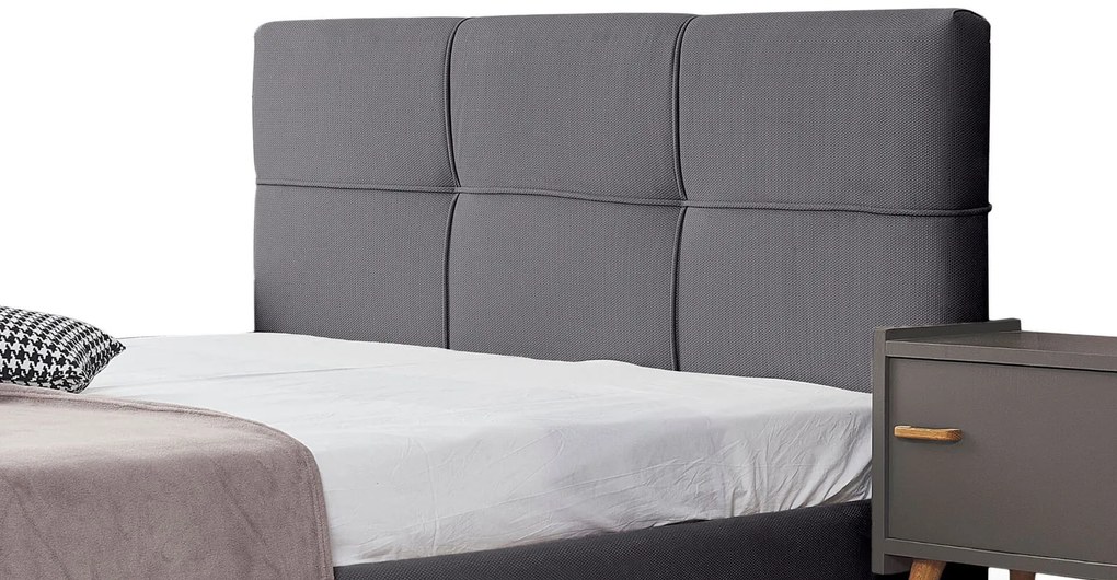 Тапицирано легло Manhattan-Anthraki-150 x 200-Χωρίς μηχανισμό ανύψωσης