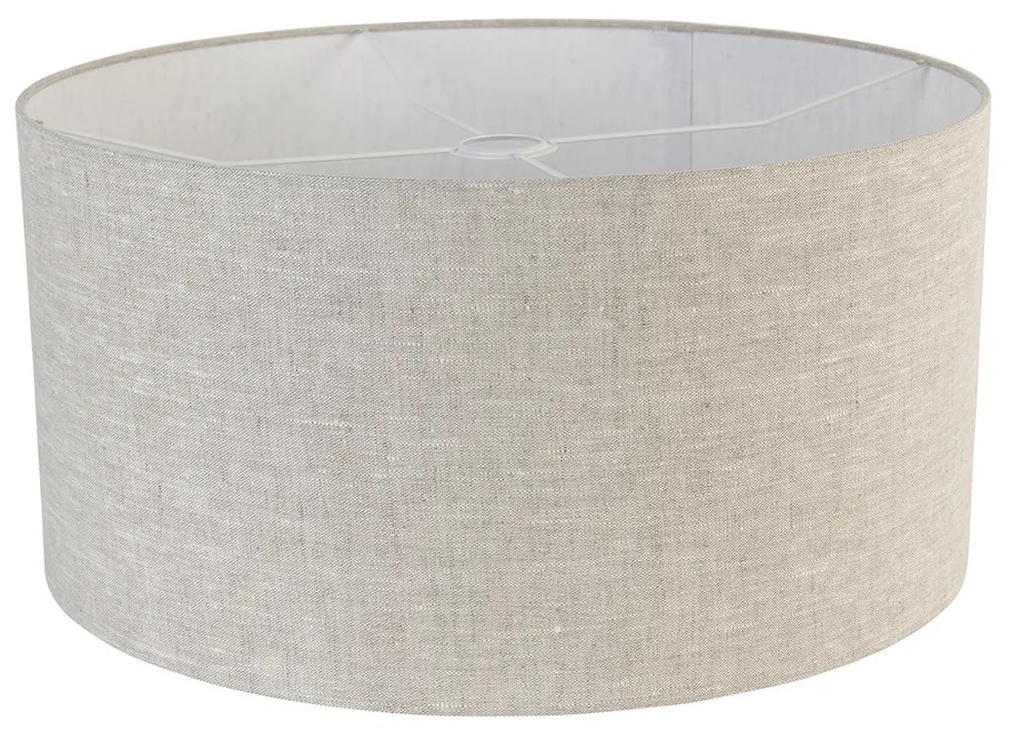 Текстилен абажур светлосив кръгъл 50/50/25