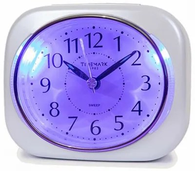 Аналогов будилник Timemark 10 x 8,5 x 4 cm Бял Пластмаса Класически