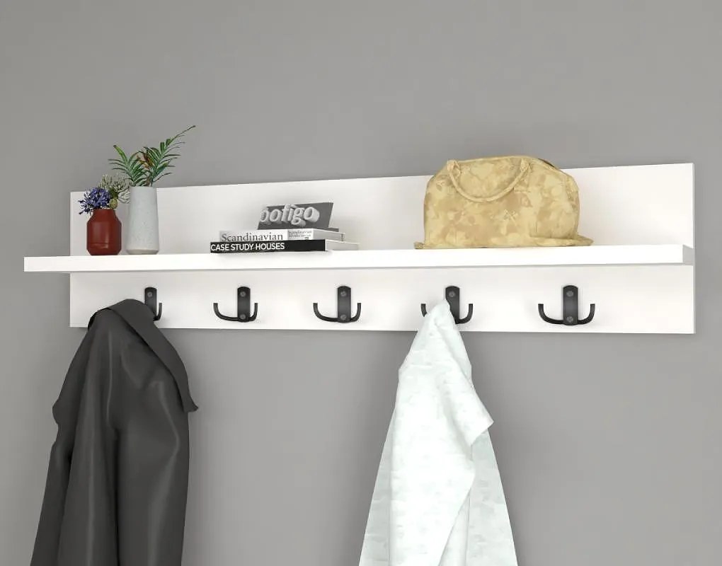 Закачалка Wall Mounted Clothes Hanger - бор/бяло
