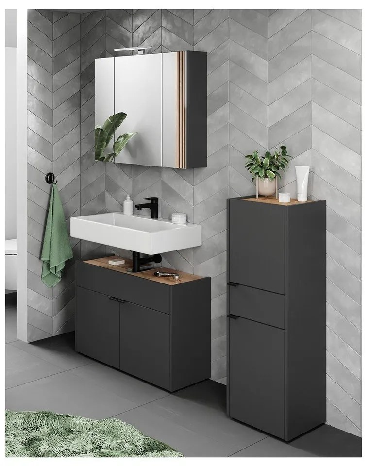 Антрацитен комплект за баня Forano – Germania