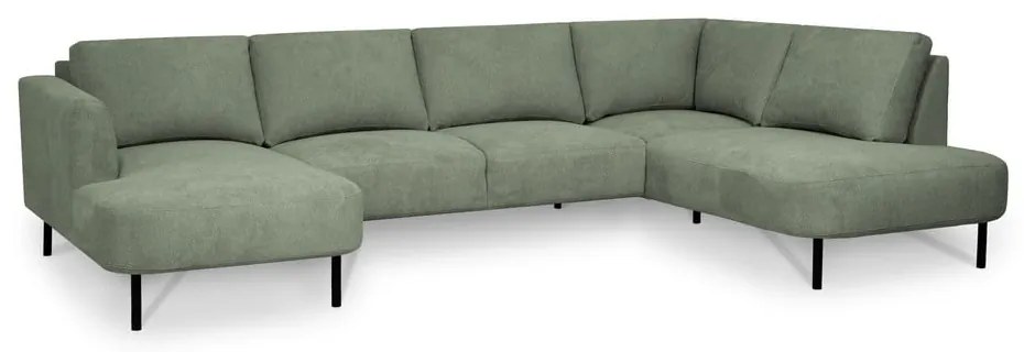 Зелен ъглов диван (десен ъгъл/"U" форма) Hero – Scandic
