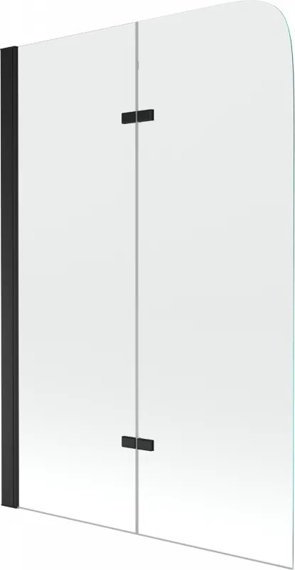 Mexen Felix двуместен параван за душ 100 x 140 cm, прозрачен, черен - 890-100-002-70-00