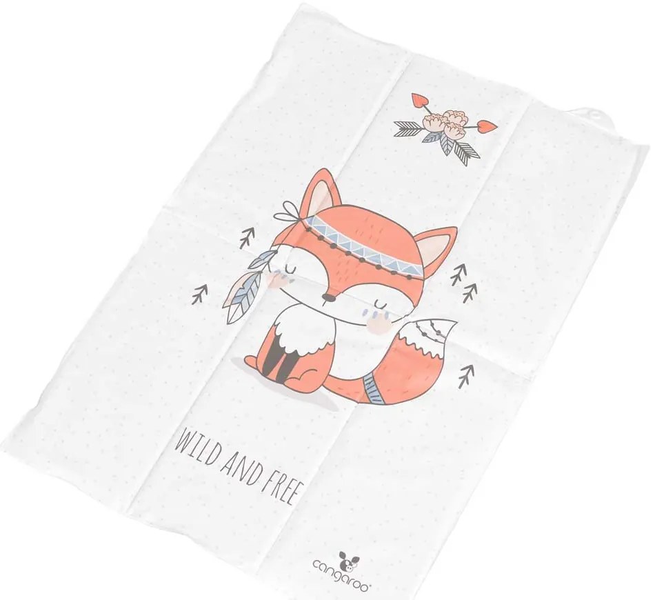 CANGAROO Сгъваема подложка за повиване 60х40 см WILD AND FREE FOX