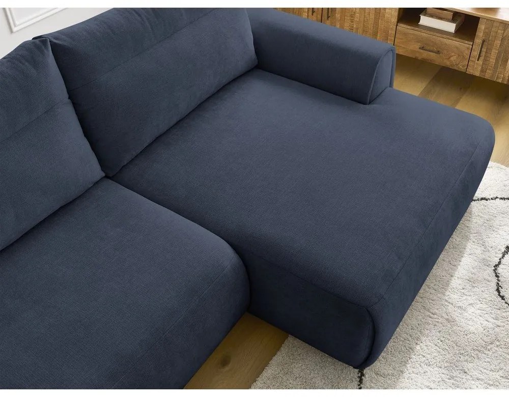 Тъмносин ъглов диван Aden – Bobochic Paris