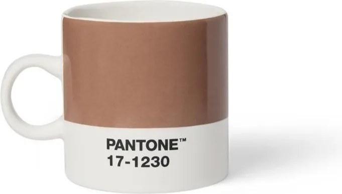 Светлокафява керамична чаша за еспресо 120 ml Mocha Mousse 17-1230 – Pantone