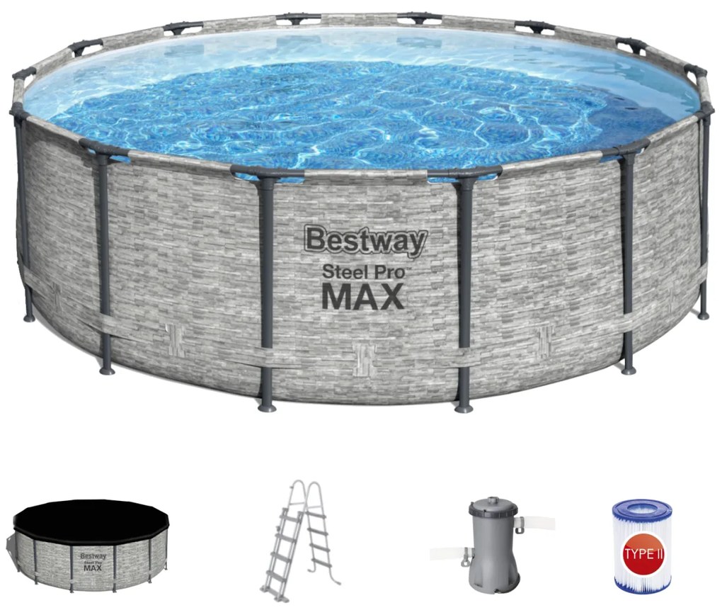 Bestway - Басейн 5619E Steel Pro MAX™ 488 x 122см