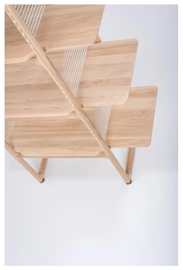 Библиотека за книги от масивна дъбова дървесина , височина 216 см Muse - Gazzda