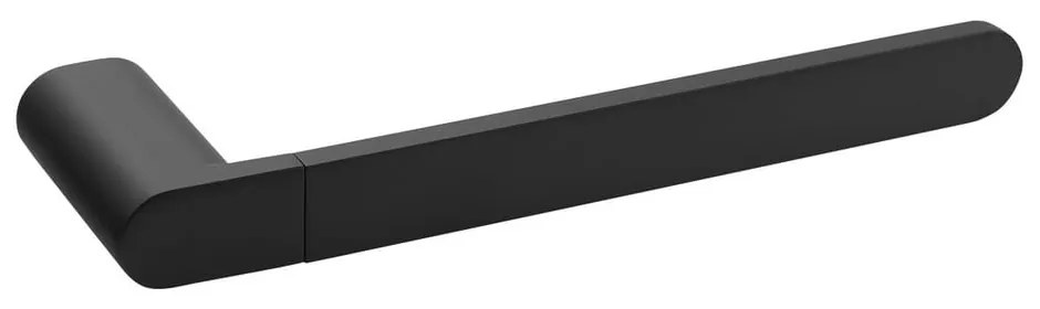 Матово черна стенна месингова поставка за кърпи Flori – Sapho